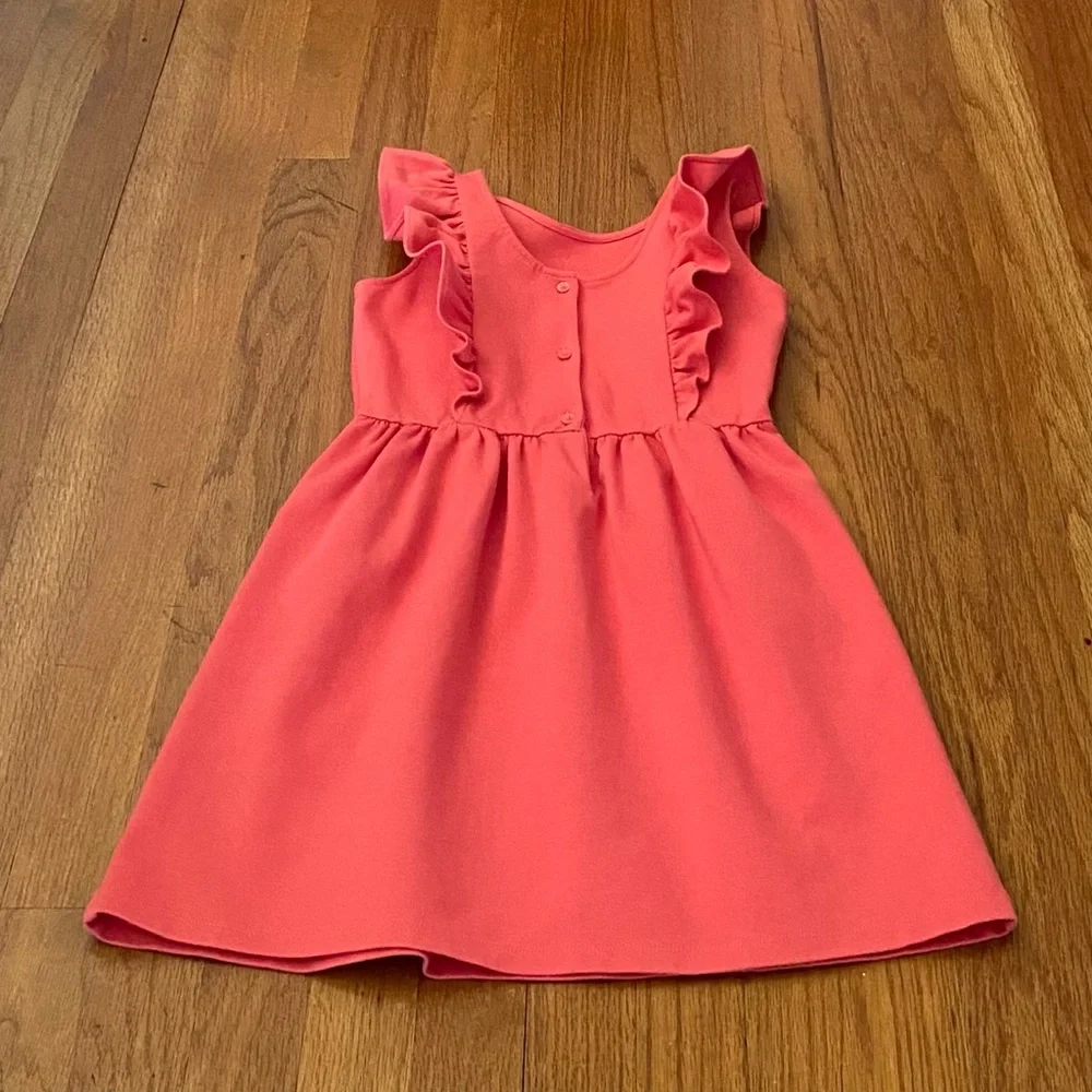 Janie and Jack Classic Ruffled Coral Reef Sundress